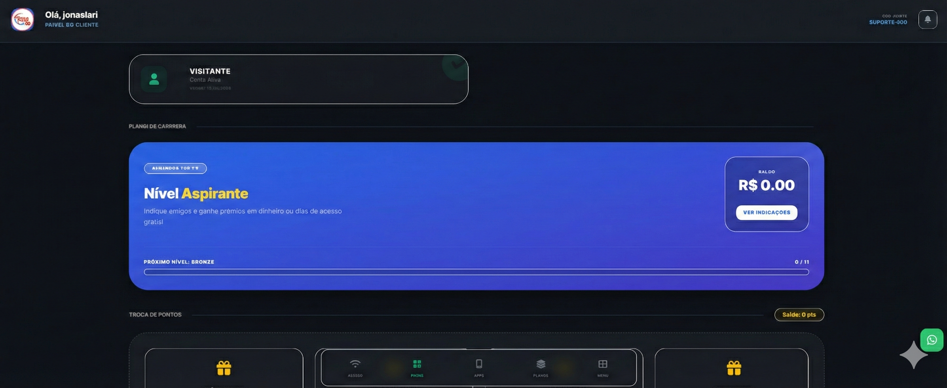 Painel do Cliente TOPTV